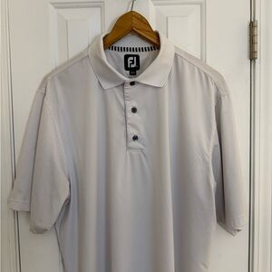FootJoy Golf Polo Men’s White Performance Shirt YMCA Logo
